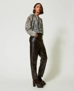 Barrel-Fit-Hose Mit Animalprint