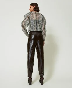 Barrel-Fit-Hose Mit Animalprint