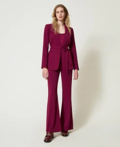 Blazer Mit Gürtel „Oval T“-Kettchen