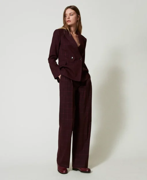 Blazer Mit Lurexkaros