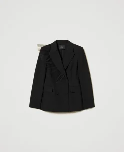 Blazer Mit Tüllvolant