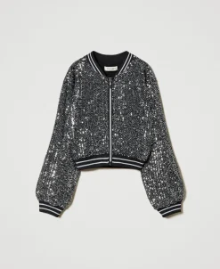 Bomberjacke Mit Alloverpailletten