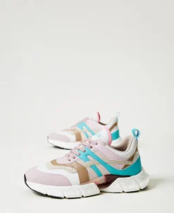 Color-Block-Sneaker Im Laufschuhstil