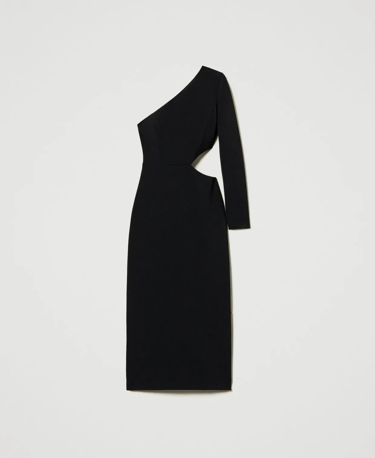 Einschultriges Midikleid