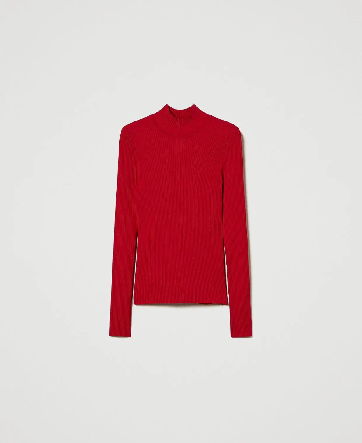 Figurbetonter Pullover Mit Rippenmuster Und Öffnung