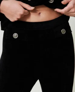 Flare-Fit-Strickhose Mit „Oval T“-Knöpfen