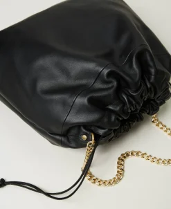 Großer Shopper Aus Leder Mit Tunnelzug