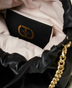 Großer Shopper Aus Leder Mit Tunnelzug