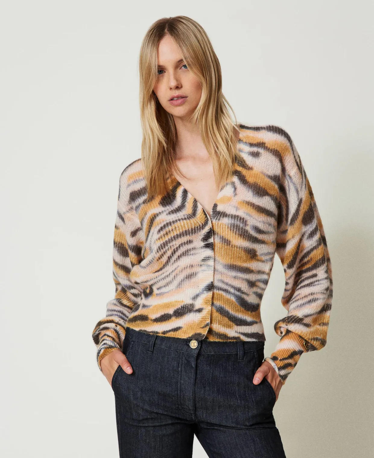 2-in-1-Cardigan Aus Wolle Und Alpaka