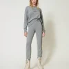 Joggers Aus Wollmischung Mit Sticklogo