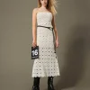 Maxibustierkleid Aus Häkelarbeit