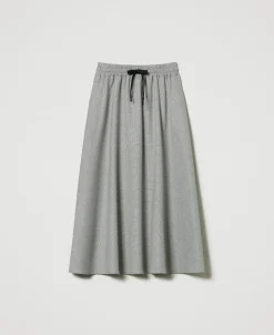 Midirock Mit Hahnentrittmuster