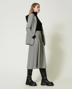 Midirock Mit Hahnentrittmuster