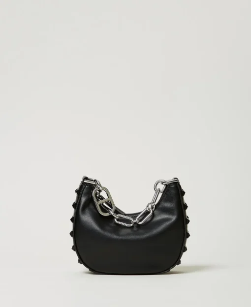 „Mini Croissant“-Bag Mit Nieten