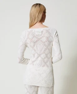 Nahtloser Cardigan Aus Treeblend-Garn