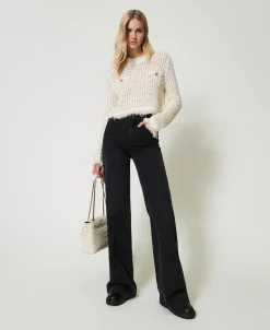 Netzpullover Aus Jacquard