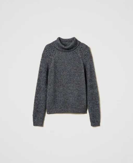 Pullover Aus Mehrfarbigem Garn Mit Lurex