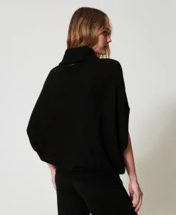 Pullover Aus Wollmischung Mit Aufgestickten Perlen