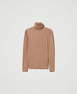 Slim-Fit-Shirt Mit Rollkragen