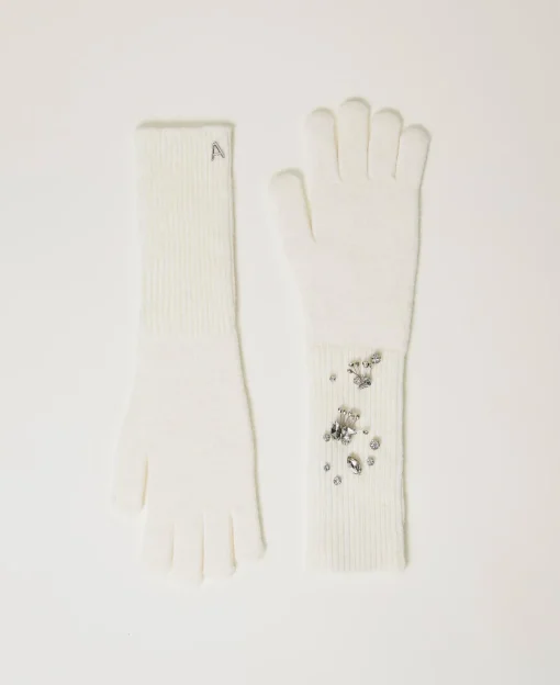 Strickhandschuhe Mit Stickereien