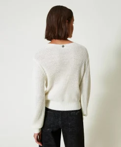 Von Hand Bestickter Pullover