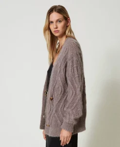 Zweireihige Cardigan Aus Mohairmischung
