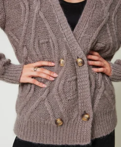 Zweireihige Cardigan Aus Mohairmischung