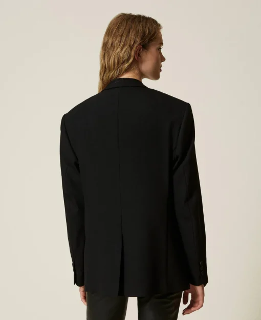 Anzugblazer Aus Serge Aus Wollmischung