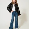 Bell-Bottom-Jeans Mit Fünf Taschen