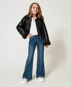 Bell-Bottom-Jeans Mit Fünf Taschen