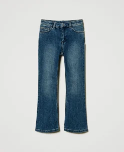 Bell-Bottom-Jeans Mit Fünf Taschen