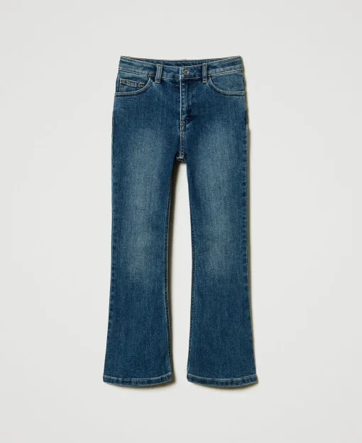 Bell-Bottom-Jeans Mit Fünf Taschen
