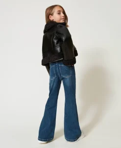 Bell-Bottom-Jeans Mit Fünf Taschen
