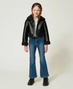 Bell-Bottom-Jeans Mit Fünf Taschen