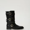Bikerstiefel Mit Riemen