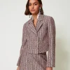 Blazer Aus Bouclé- Und Lurexgarn