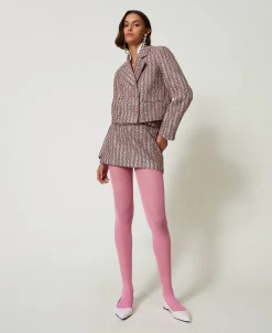 Blazer Aus Bouclé- Und Lurexgarn