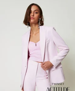 Blazer Aus Crêpe-Cady