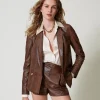 Blazer Aus Eidechsenlederimitat