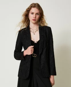 Blazer Aus Makrameespitze