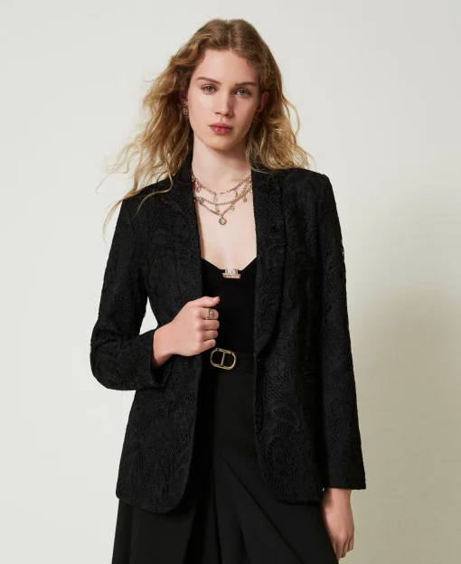 Blazer Aus Makrameespitze