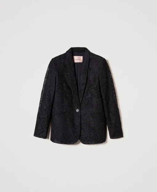 Blazer Aus Makrameespitze