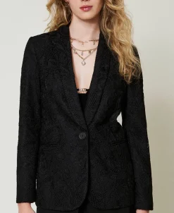 Blazer Aus Makrameespitze