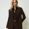 Blazer Aus Stretchwolle