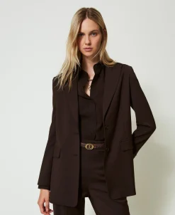 Blazer Aus Stretchwolle