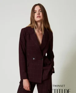 Blazer Mit Lurexkaros