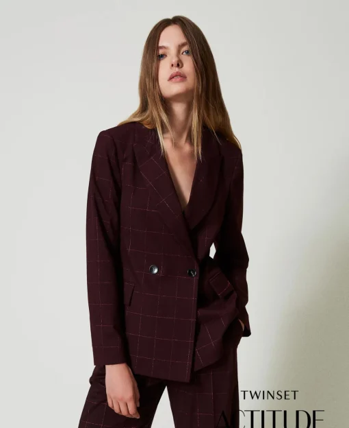 Blazer Mit Lurexkaros