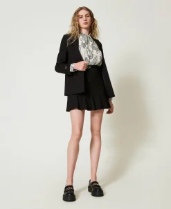 Blazer Mit „Oval T“-Riegeln