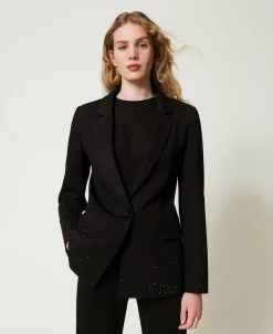 Blazer Mit Strass Im Dégradé