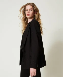 Blazer Mit Strass Im Dégradé